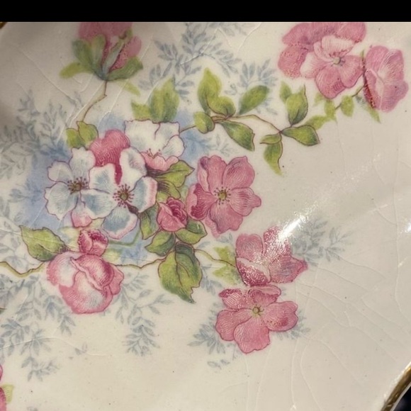 Early 1900’s Bone Floral Porcelain Trinket/Serving  Dishes - Picture 5 of 8
